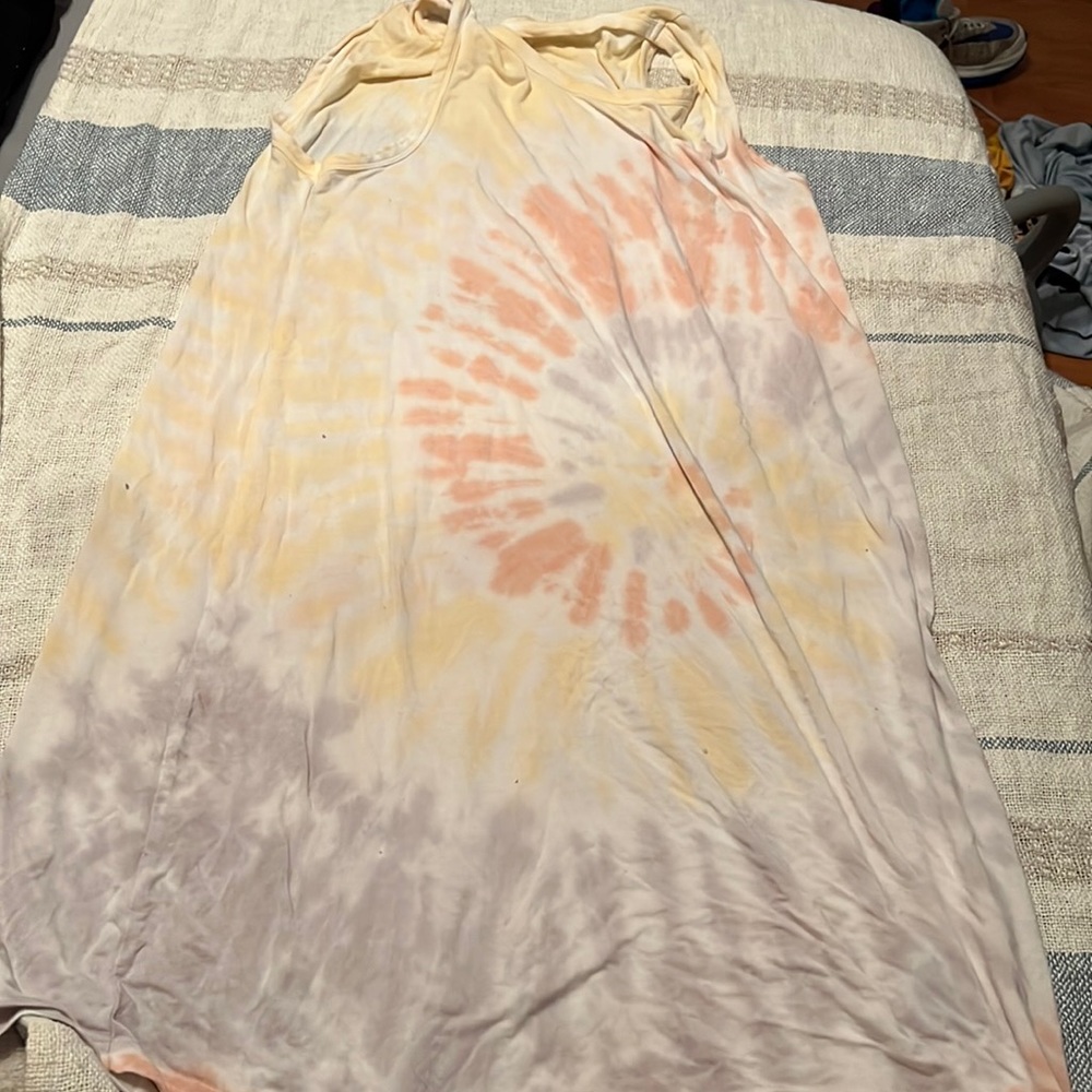 Tie dye sun dress coverup